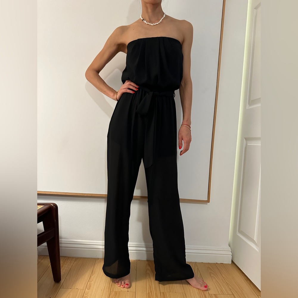 Strapless Black Jumpsuit